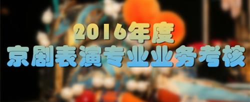 肉棒日视频国家京剧院2016年度京剧表演专业业务考...